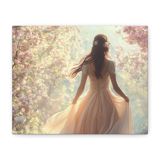 Running through the Woods Canvas Print - Whimsical Art for Home Decor