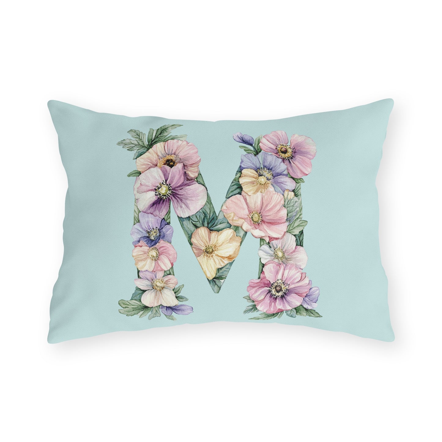 "M for Mum" Initial Outdoor Pillow - Stylish Home Decor