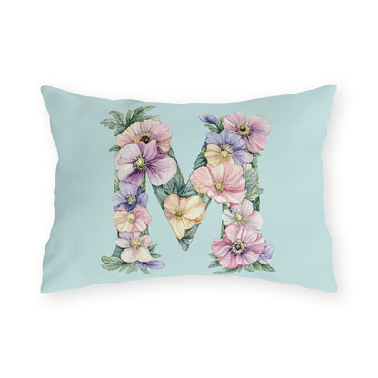 "M for Mum" Initial Outdoor Pillow - Stylish Home Decor