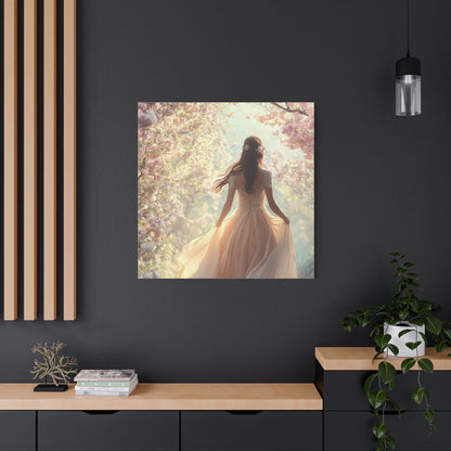 Running through the Woods Canvas Print - Whimsical Art for Home Decor