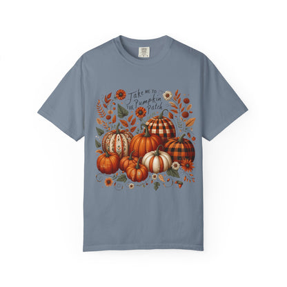 Fall Pumpkin Patch T-Shirt, Autumn Tee, Halloween Shirt, Harvest Fest Top, Thanksgiving Wear, Seasonal Apparel