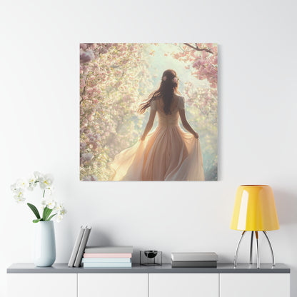 Running through the Woods Canvas Print - Whimsical Art for Home Decor